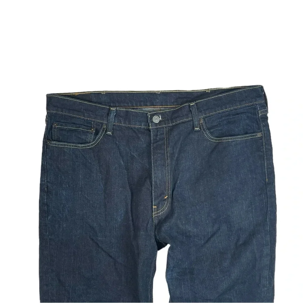 MJ315 Mens Levi’s Strauss 541 Athletic Fit Dark Wash Stretch Denim Jeans 40x36